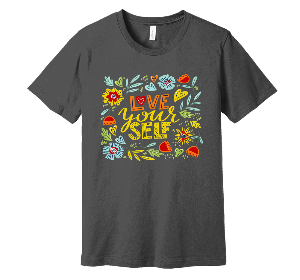 Love Yourself Floral T-Shirt