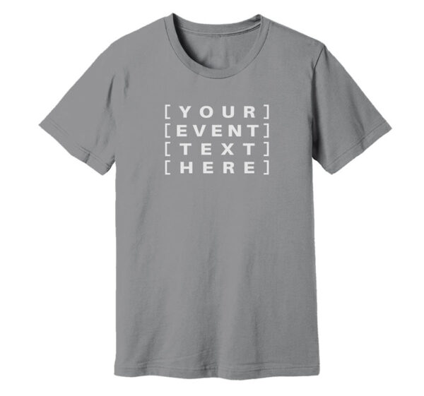 Grey T-Shirt Custom printed t-shirts, caps, and hats with personalised designs for events, teams, brands, gifts, and everyday wear.