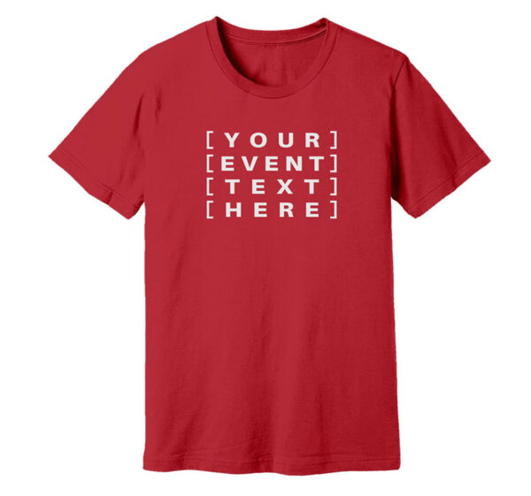 Red T-Shirt Custom printed t-shirts, caps, and hats with personalised designs for events, teams, brands, gifts, and everyday wear.