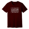 Maroon - Customised Graphic T-Shirt Custom printed t-shirts, caps, and hats with personalised designs for events, teams, brands, gifts, and everyday wear.