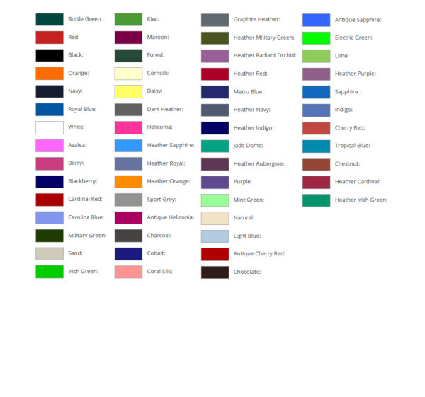 Custom Color Chart