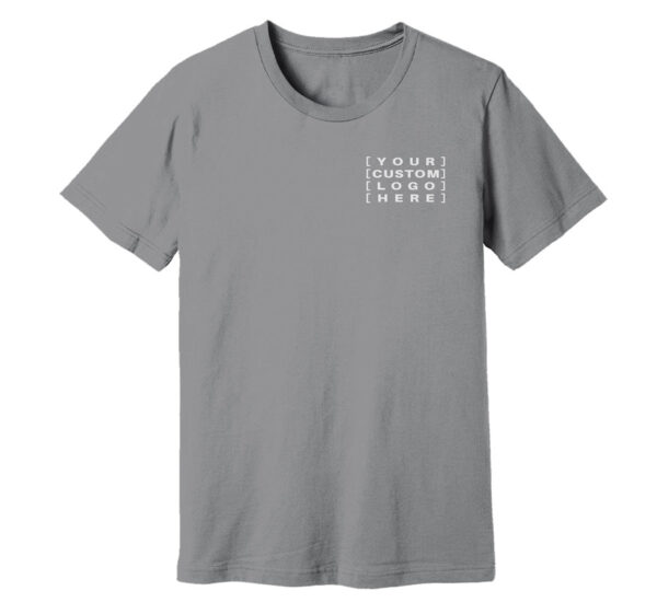 Grey - Customised Logo T-Shirt Custom printed t-shirts, caps, and hats with personalised designs for events, teams,
