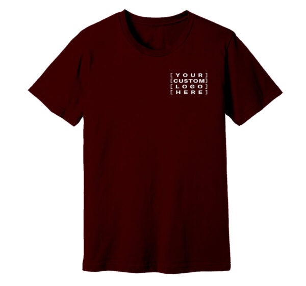 Maroon - Customised Logo T-Shirt Custom printed t-shirts, caps, and hats with personalised designs for events, teams,