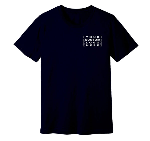 Navy - Customised Logo T-Shirt Custom printed t-shirts, caps, and hats with personalised designs for events, teams,