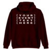 Custom printed hoodies, t-shirts, caps, and hats with personalised designs for events, teams, brands, gifts, and everyday wear.