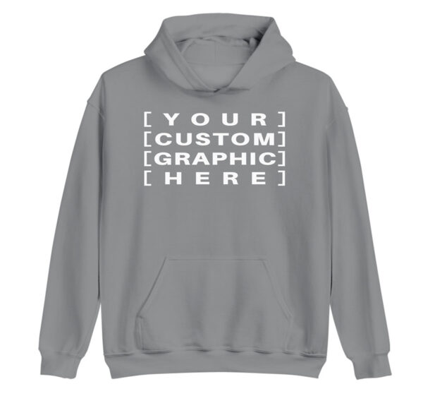 Grey - Customised Graphic Hoodie Custom printed hoodies, t-shirts, caps, and hats with personalised designs for events, teams, brands, gifts, and everyday wear.