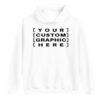 White - Customised Graphic Hoodie Custom printed hoodies, t-shirts, caps, and hats with personalised designs for events, teams, brands, gifts, and everyday wear.